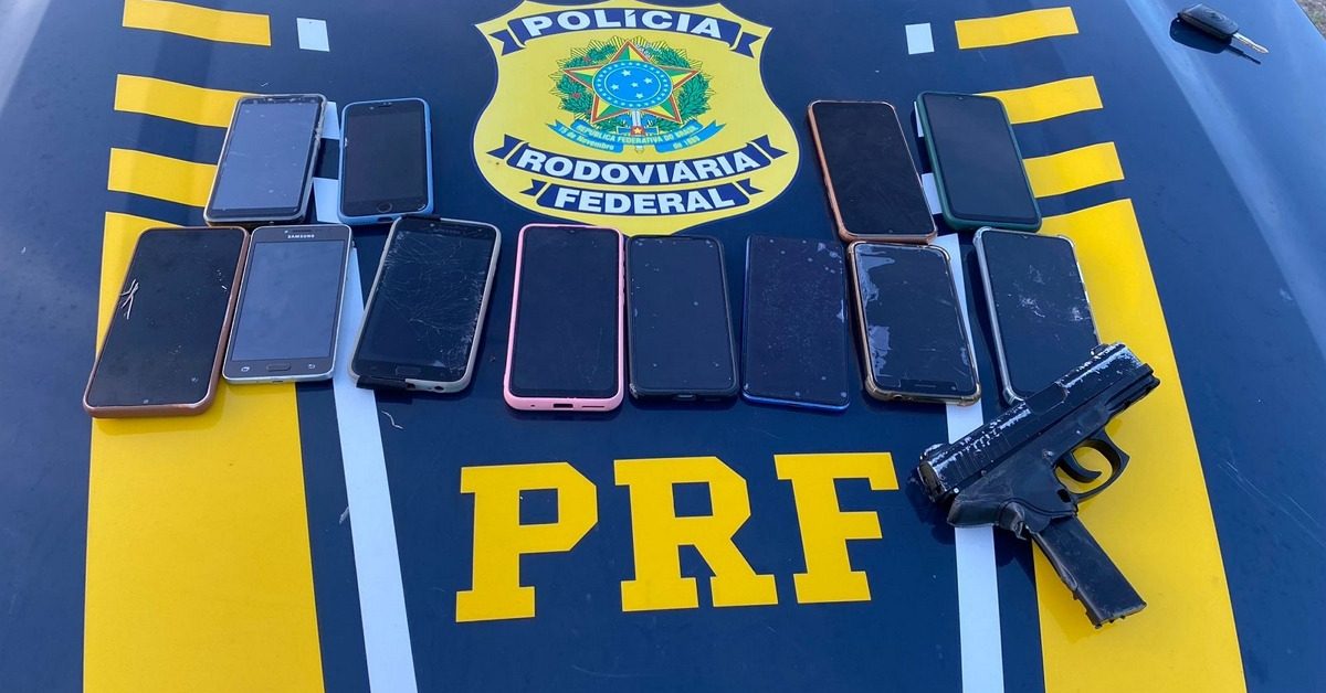 Portal Agreste Violento PRF DETÉM SUSPEITO DE ASSALTO 13 CELULARES