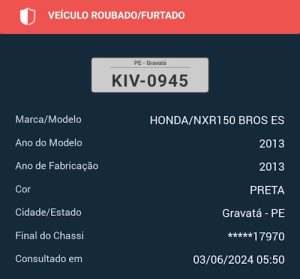 Portal Agreste Violento Pol Cia Recupera Ve Culo Roubado Placa